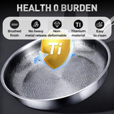 Titanium Hammered Pan Pro with Lid, 2025 New Multifunctional Ultra-Durable Scratch-Resistant Non Stick, 12 Pure Titaniums Pro Pans for Cook, Titanium Frying Pan for All Stovetops (11.81in, With Lid)