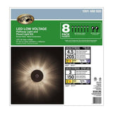 Hampton Bay Low-Voltage Bronze Outdoor LED Landscape Path Light Kit 8-pack