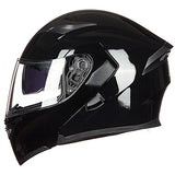 ILM Motorcycle Dual Visor Flip up Modular Full Face Helmet DOT 6 Colors Model 902