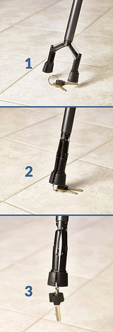 Handy Cane All-in-One Walking Aid with Built-In Reacher Grabber-Small