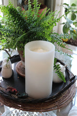 AquaFlame Flameless Candle Fountain – Ivory