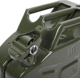 Portable 10L 2.5 Gallon Metal Gas-Fuel Cold-rolled Plate-Diesel Tank Bucket with Pipe US(Green 1)