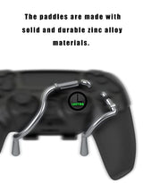 EXknight Leverback FPS Mechanical Paddles Attachment, Back Buttons Gaming Paddles for PS5 Controller (Black)