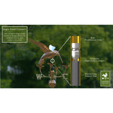 Good Directions Hummingbird with Flowers Weathervane Polished Copper