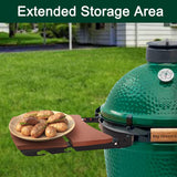 Quantfire Side Shelves Big Green Egg Accessories, Composite 2 Slat Egg Mates for Large Big Green Egg with Folding Side Shelves Replacement Parts Grill & Smoker Accessories
