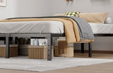 Metal Bed Frame Full Size – 14 Inch Heavy-Duty Full Platform Bed Frame No Box Spring Needed, Easy Assembly, Noise-Free, Sturdy Mattress Foundation, Underbed Storage Space