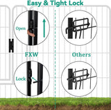 FXW Dog Pen Playpen, 8/32 Panels Pet Fence Playpen Gate Cage Kennel Indoor Outdoor Yard RV Camping for Puppies Small/Medium/Large Dogs, 32 Height